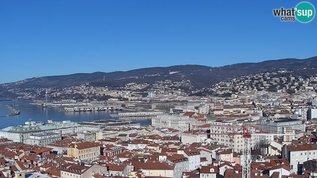 Webcam Trieste –  Vista desde el santuario Monte Grisa