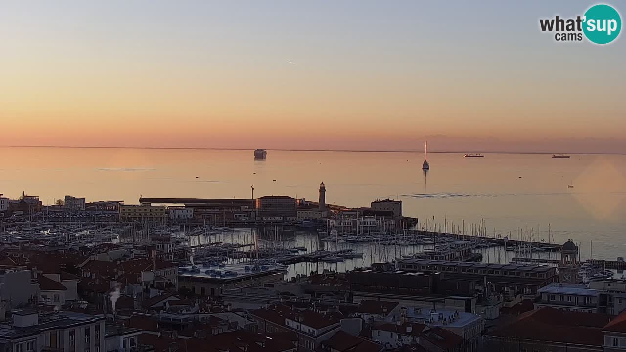 Webcam Trieste –  Vista desde el santuario Monte Grisa