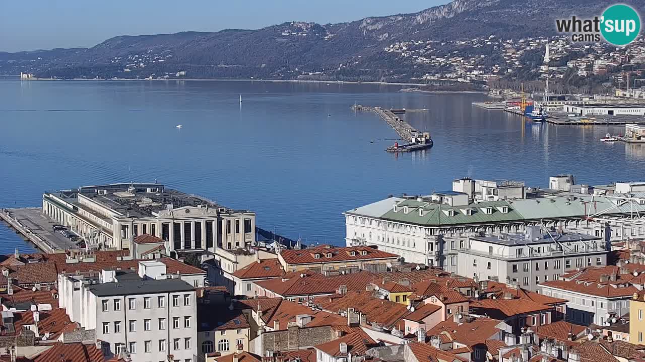 Webcam Trieste –  Vista desde el santuario Monte Grisa