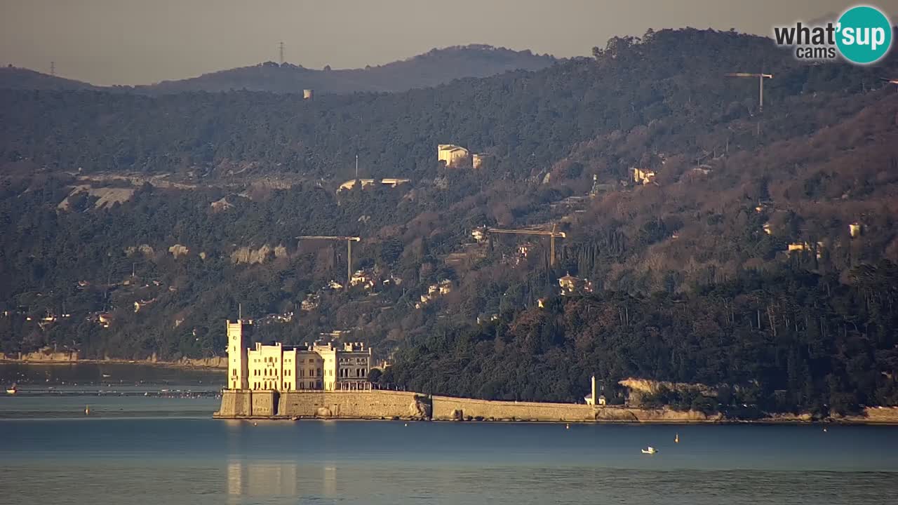 Webcam Trieste – View from sanctuary Monte Grisa