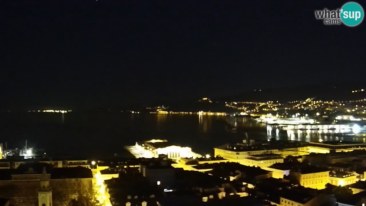 Live-Webcam Triest – Panorama der Stadt, des Golfs, der Seestation und des Schlosses Miramare