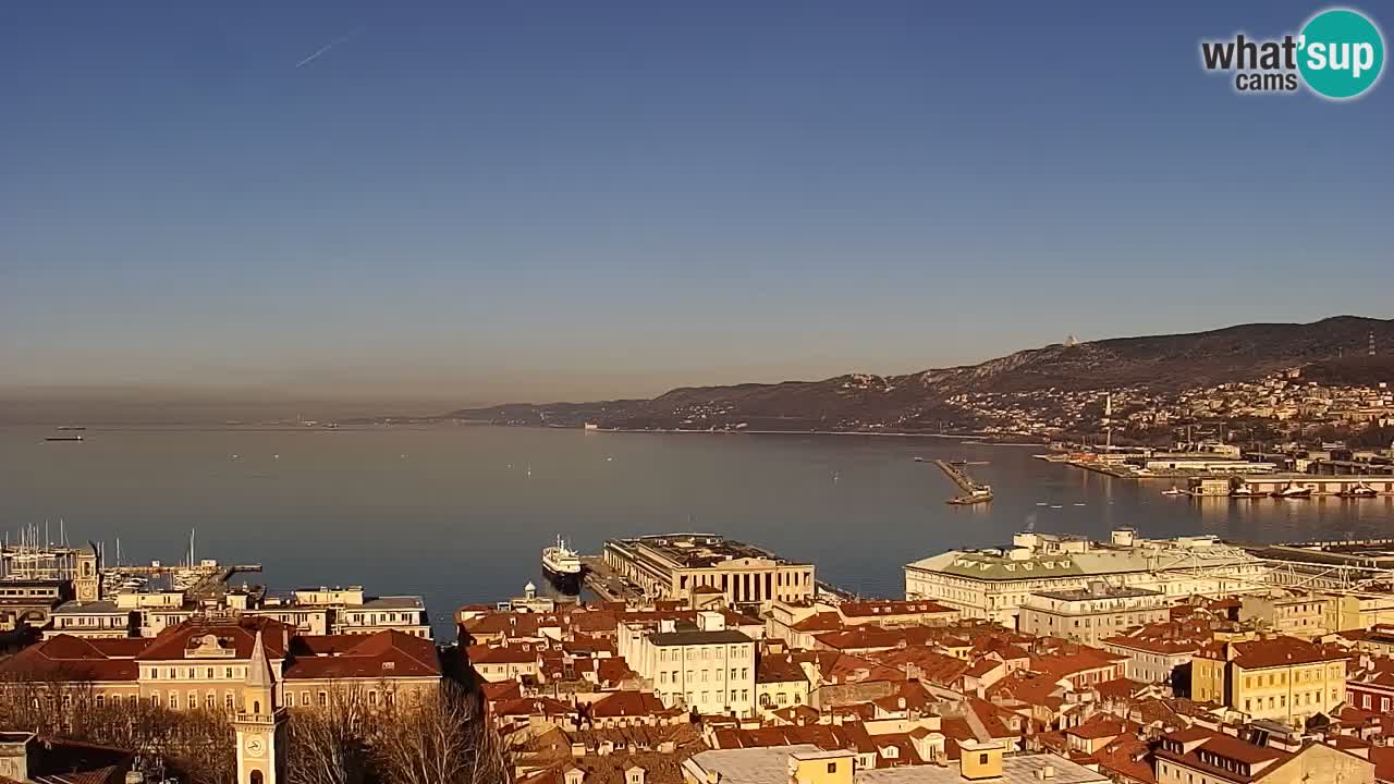 Webcam Triest – Blick vom Heiligtum Monte Grisa