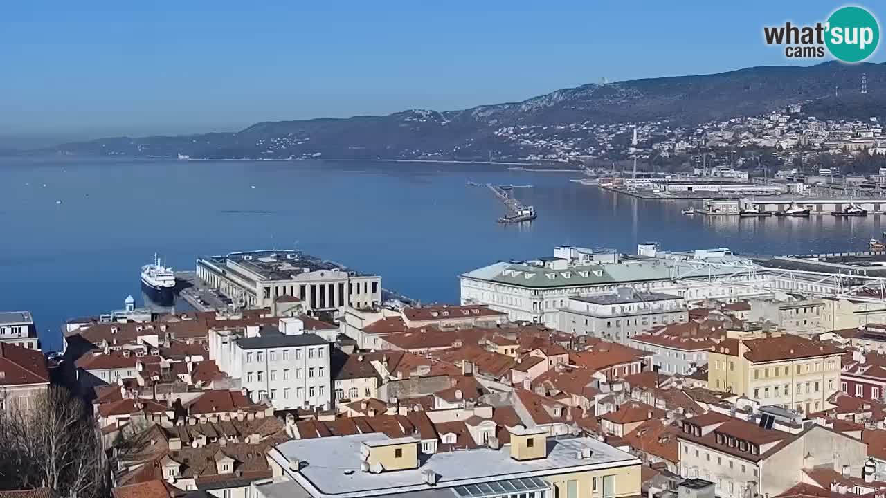 Webcam Trieste –  Vista desde el santuario Monte Grisa