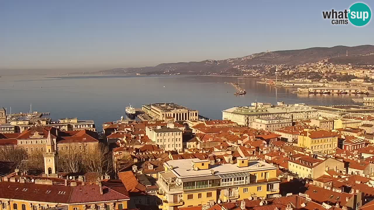 Webcam Triest – Blick vom Heiligtum Monte Grisa