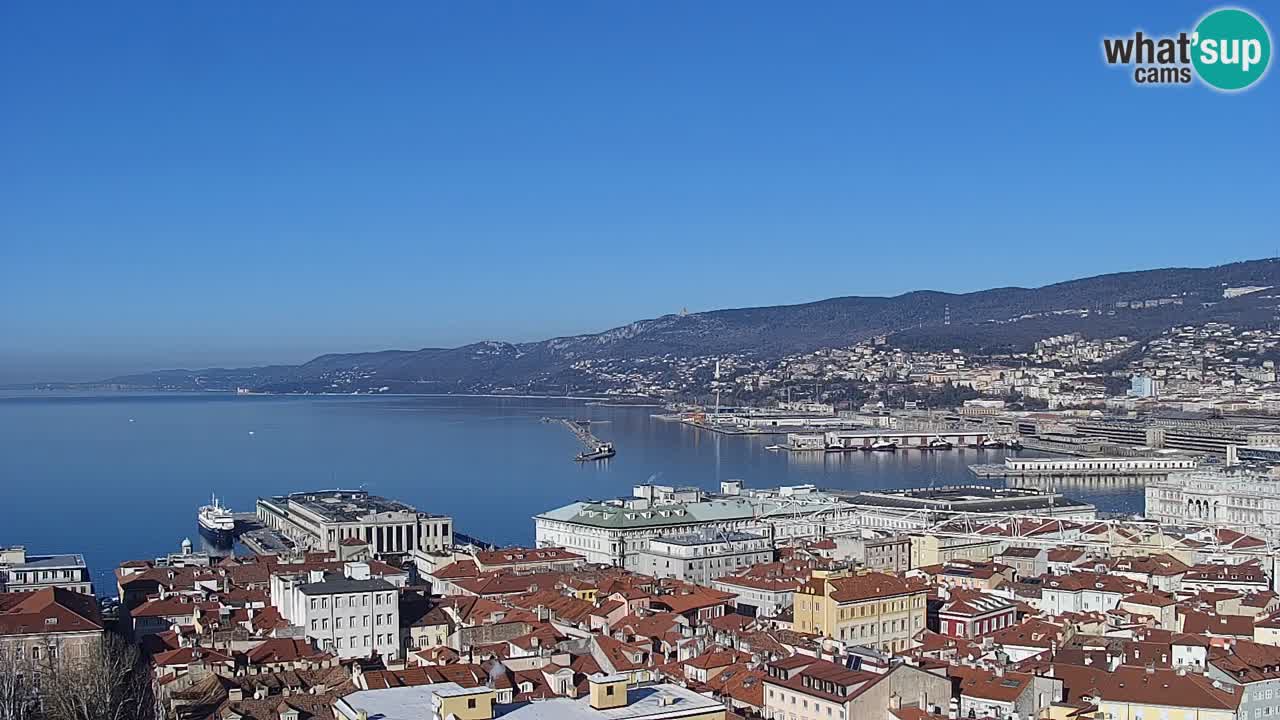 Live-Webcam Triest – Panorama der Stadt, des Golfs, der Seestation und des Schlosses Miramare