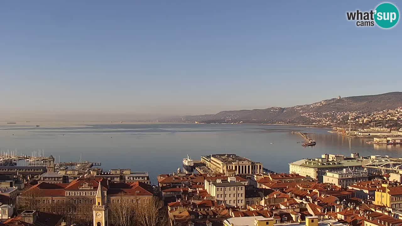 Webcam Trieste –  Vista desde el santuario Monte Grisa