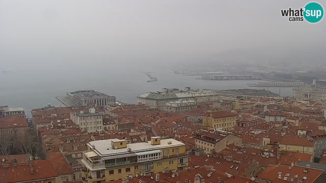 Live-Webcam Triest – Panorama der Stadt, des Golfs, der Seestation und des Schlosses Miramare