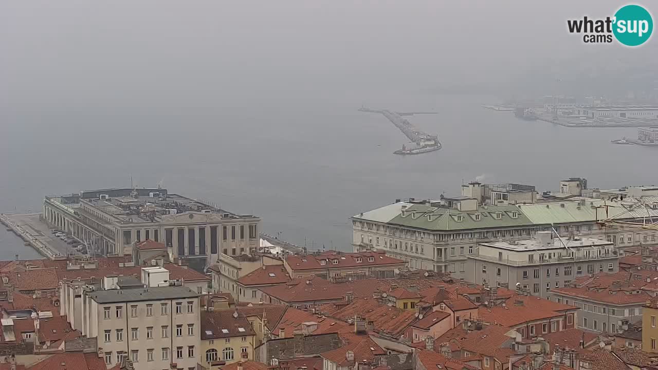 Webcam Trieste –  Vista desde el santuario Monte Grisa