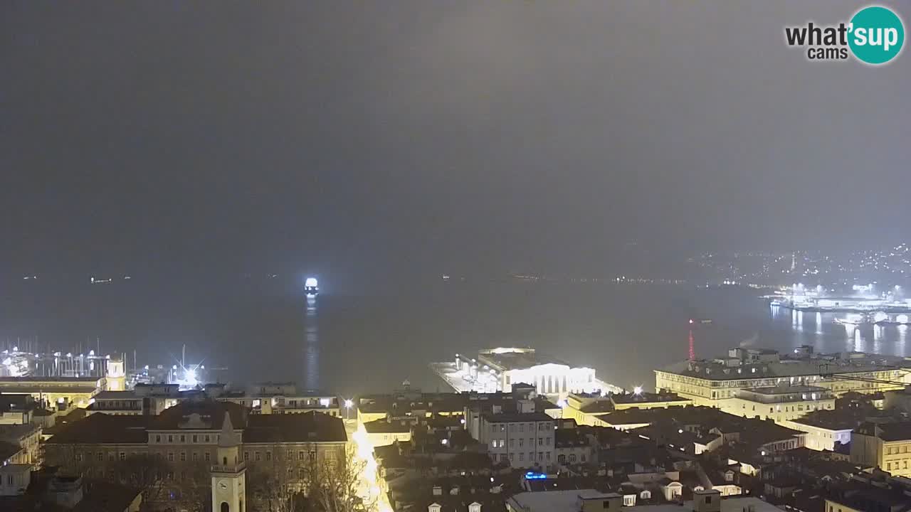 Webcam Trieste – View from sanctuary Monte Grisa