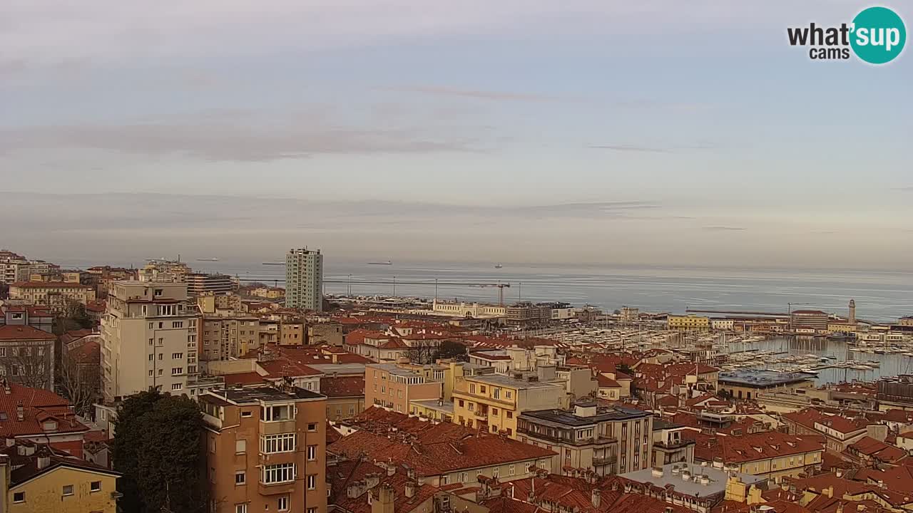 Live-Webcam Triest – Panorama der Stadt, des Golfs, der Seestation und des Schlosses Miramare