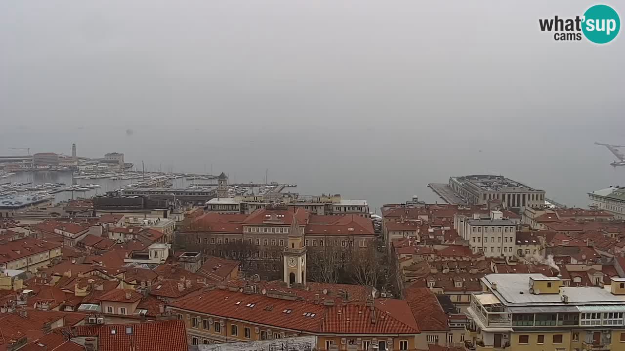 Live-Webcam Triest – Panorama der Stadt, des Golfs, der Seestation und des Schlosses Miramare