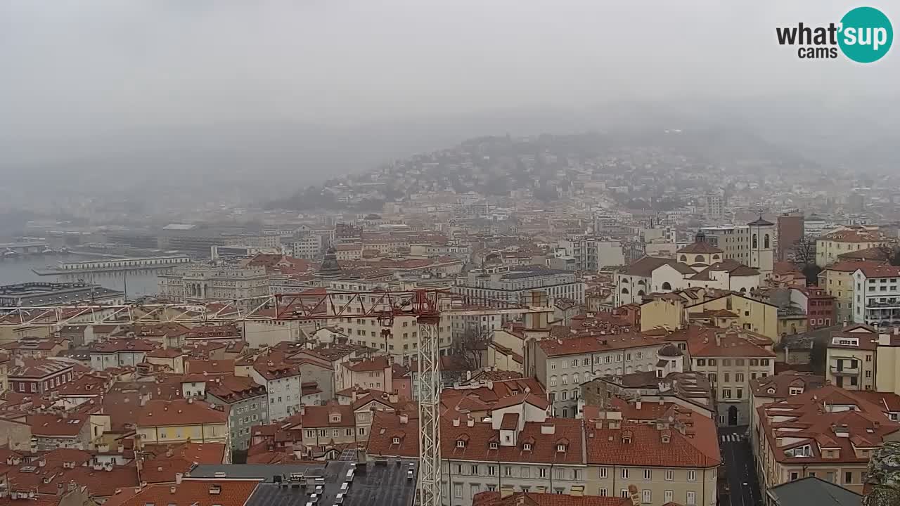 Webcam Trieste – View from sanctuary Monte Grisa