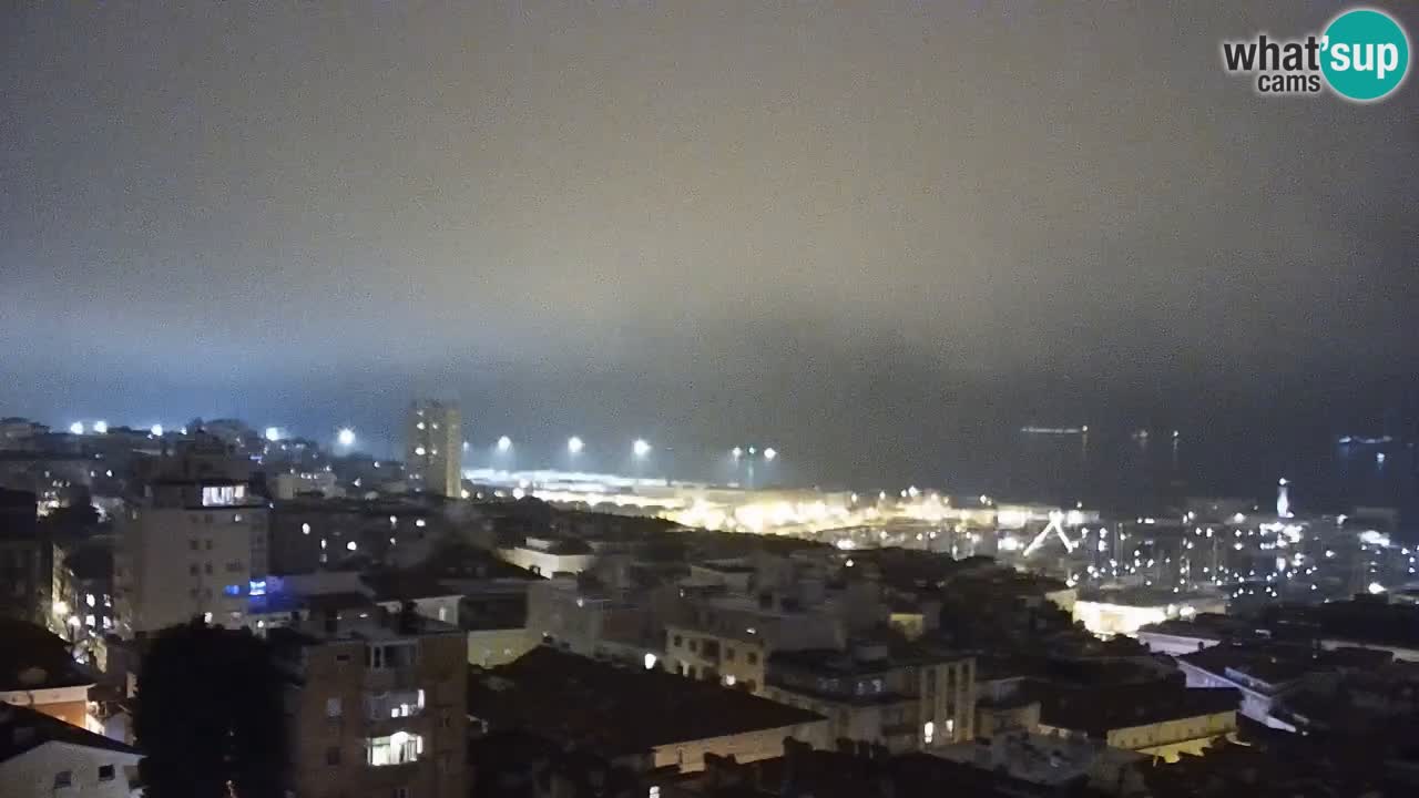 Webcam en vivo Trieste, ciudad, golfo, puerto y castillo de Miramare