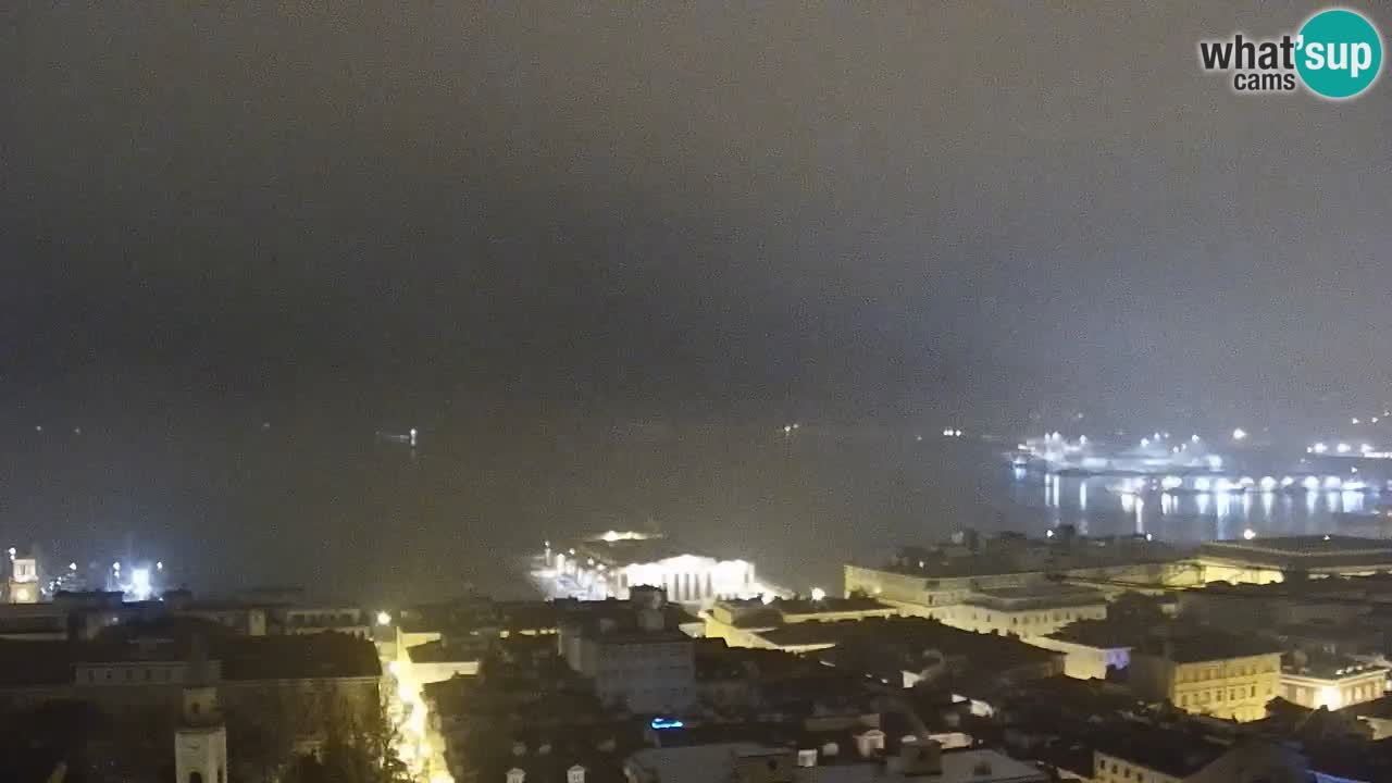 Webcam Trieste – View from sanctuary Monte Grisa