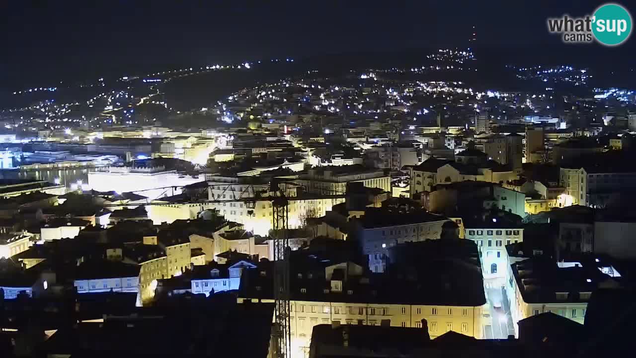 Live webcam Trieste – Panorama of the city, the Gulf, the maritime station and the Miramare castle