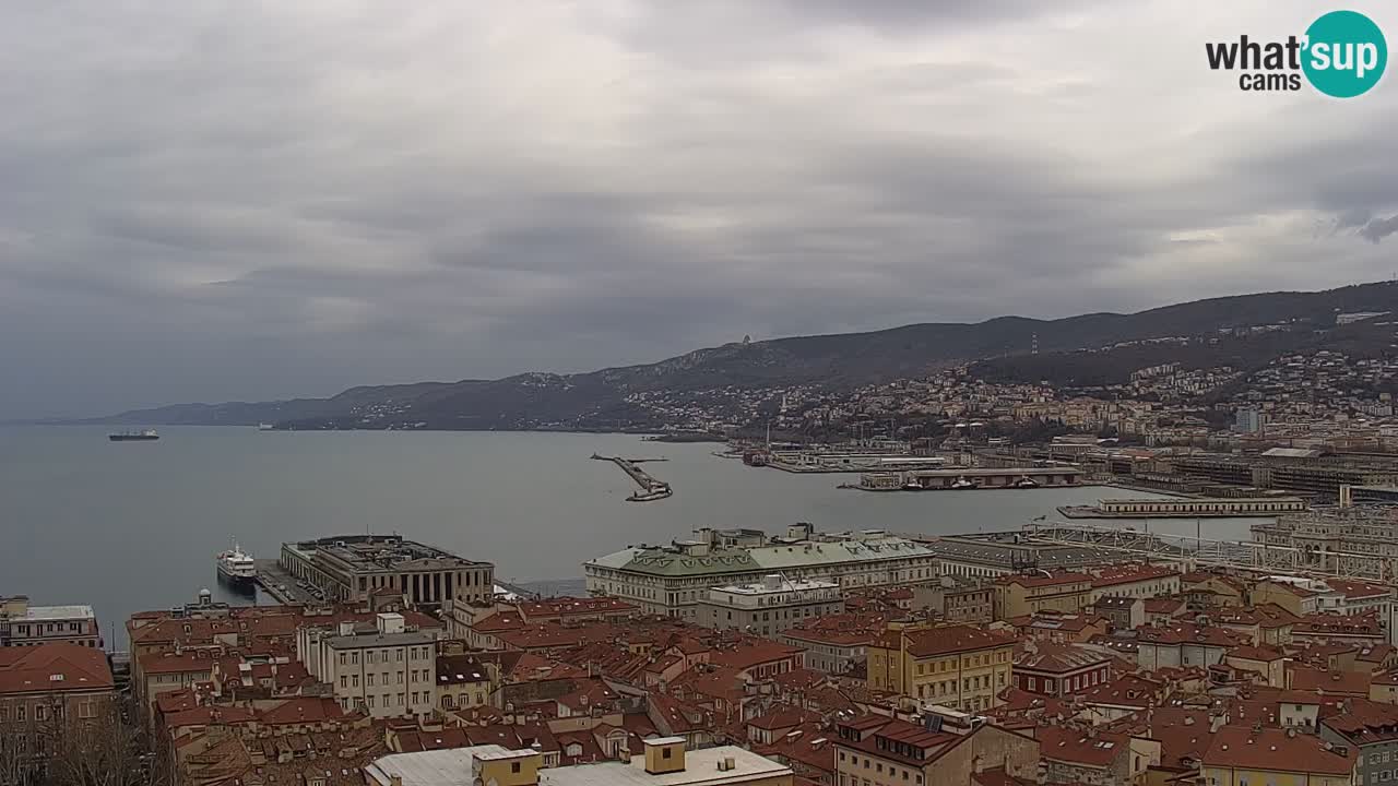 Live-Webcam Triest – Panorama der Stadt, des Golfs, der Seestation und des Schlosses Miramare