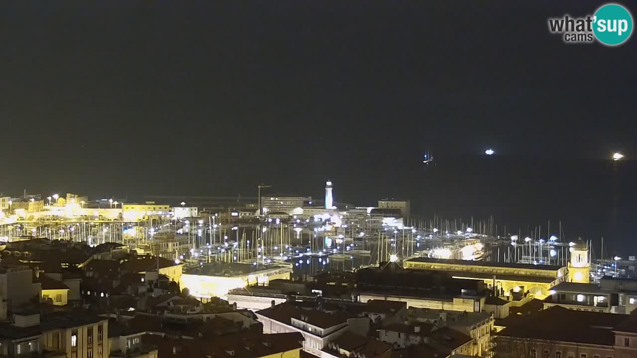 Live-Webcam Triest – Panorama der Stadt, des Golfs, der Seestation und des Schlosses Miramare