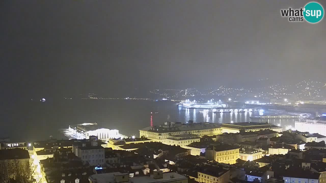 Webcam Trieste –  Vista desde el santuario Monte Grisa