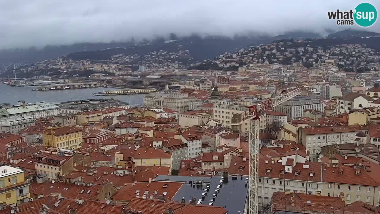 Webcam Trieste –  Vista desde el santuario Monte Grisa