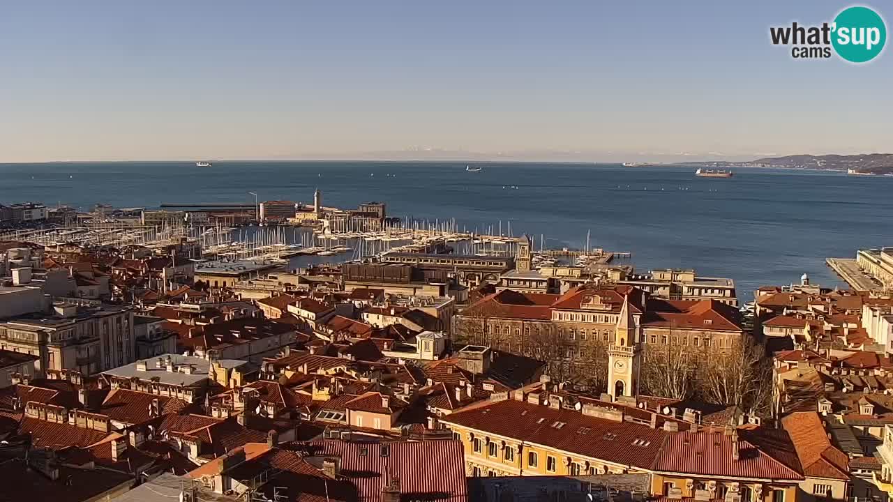 Webcam Trieste –  Vista desde el santuario Monte Grisa