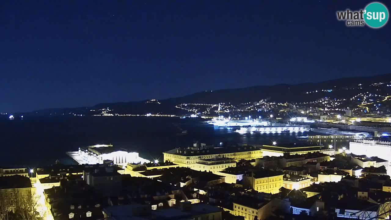 Webcam Trieste – View from sanctuary Monte Grisa