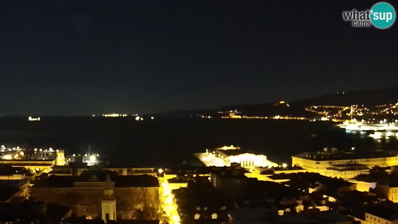 Webcam Trieste – View from sanctuary Monte Grisa