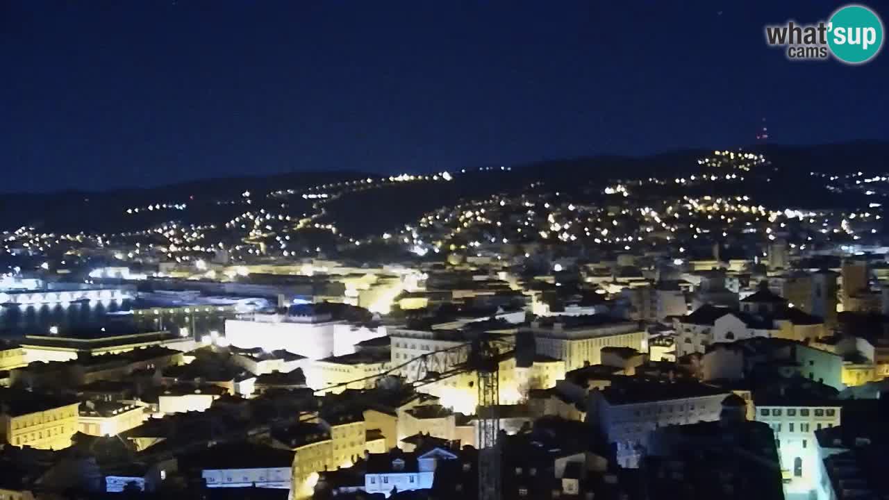 Live webcam Trieste – Panorama of the city, the Gulf, the maritime station and the Miramare castle