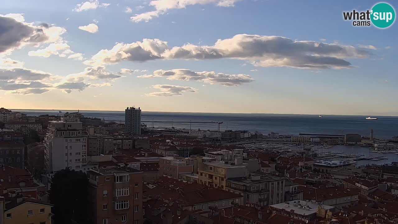 Webcam Trieste – View from sanctuary Monte Grisa