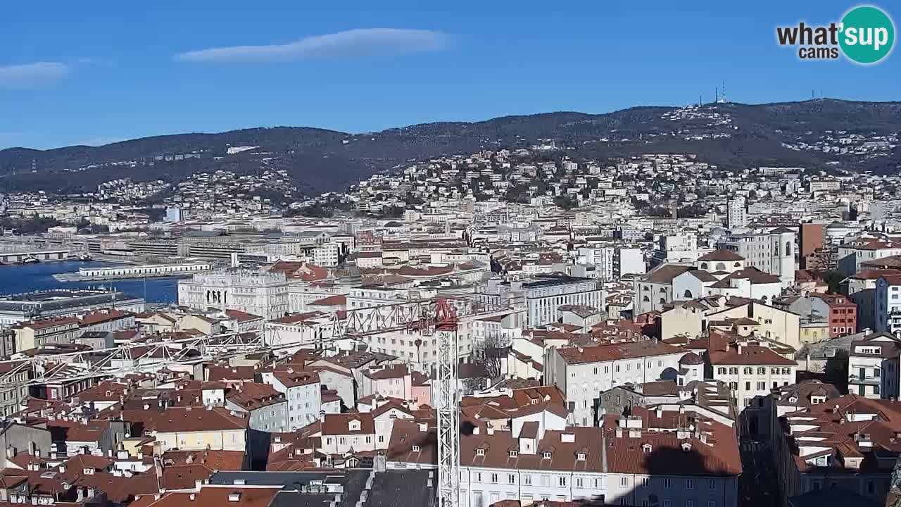 Webcam Trieste – View from sanctuary Monte Grisa