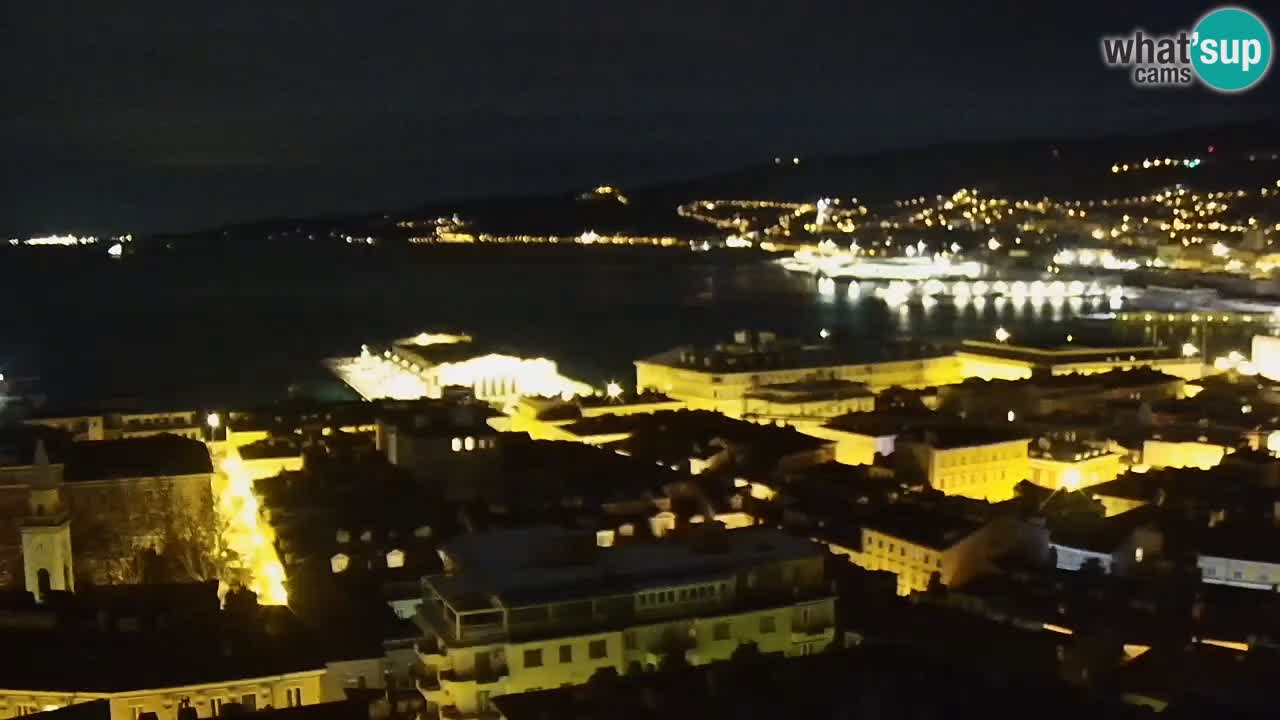 Live webcam Trieste – Panorama of the city, the Gulf, the maritime station and the Miramare castle