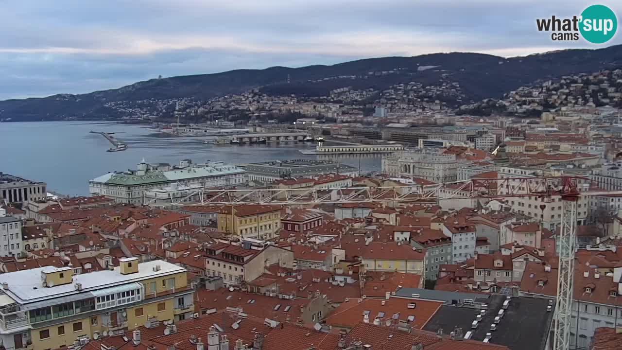 Webcam Trieste – View from sanctuary Monte Grisa