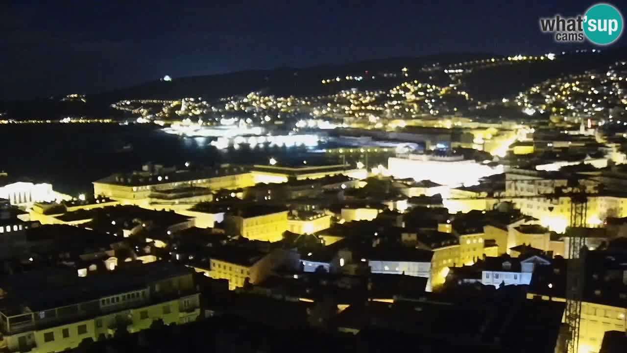 Webcam Trieste – View from sanctuary Monte Grisa