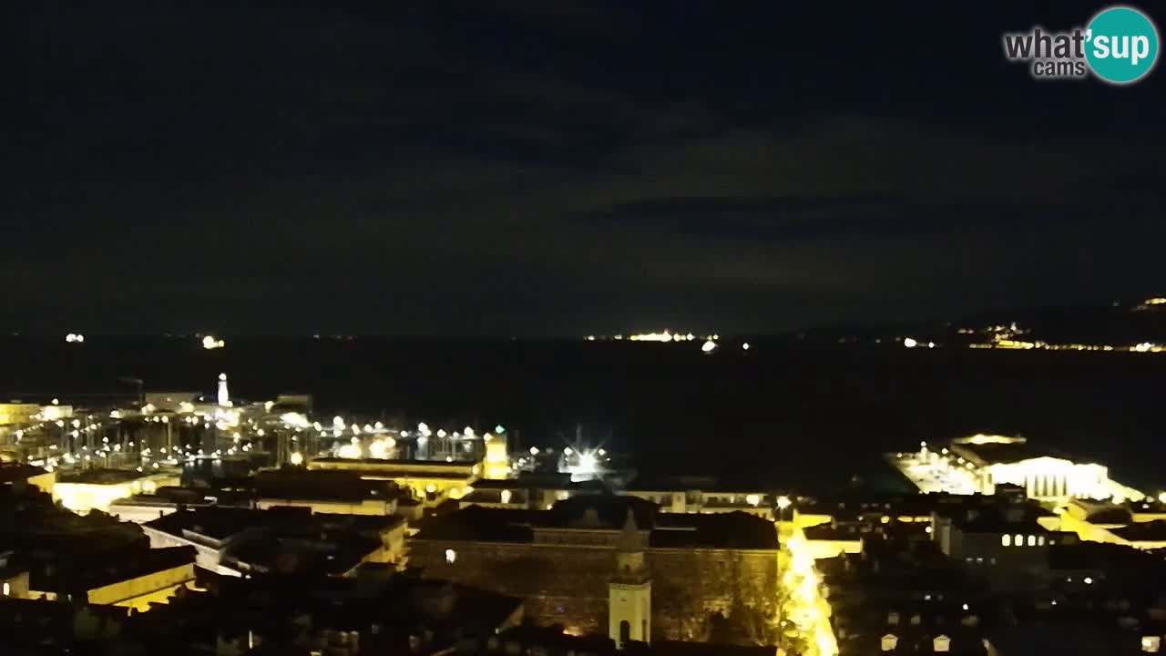 Webcam Trieste – View from sanctuary Monte Grisa