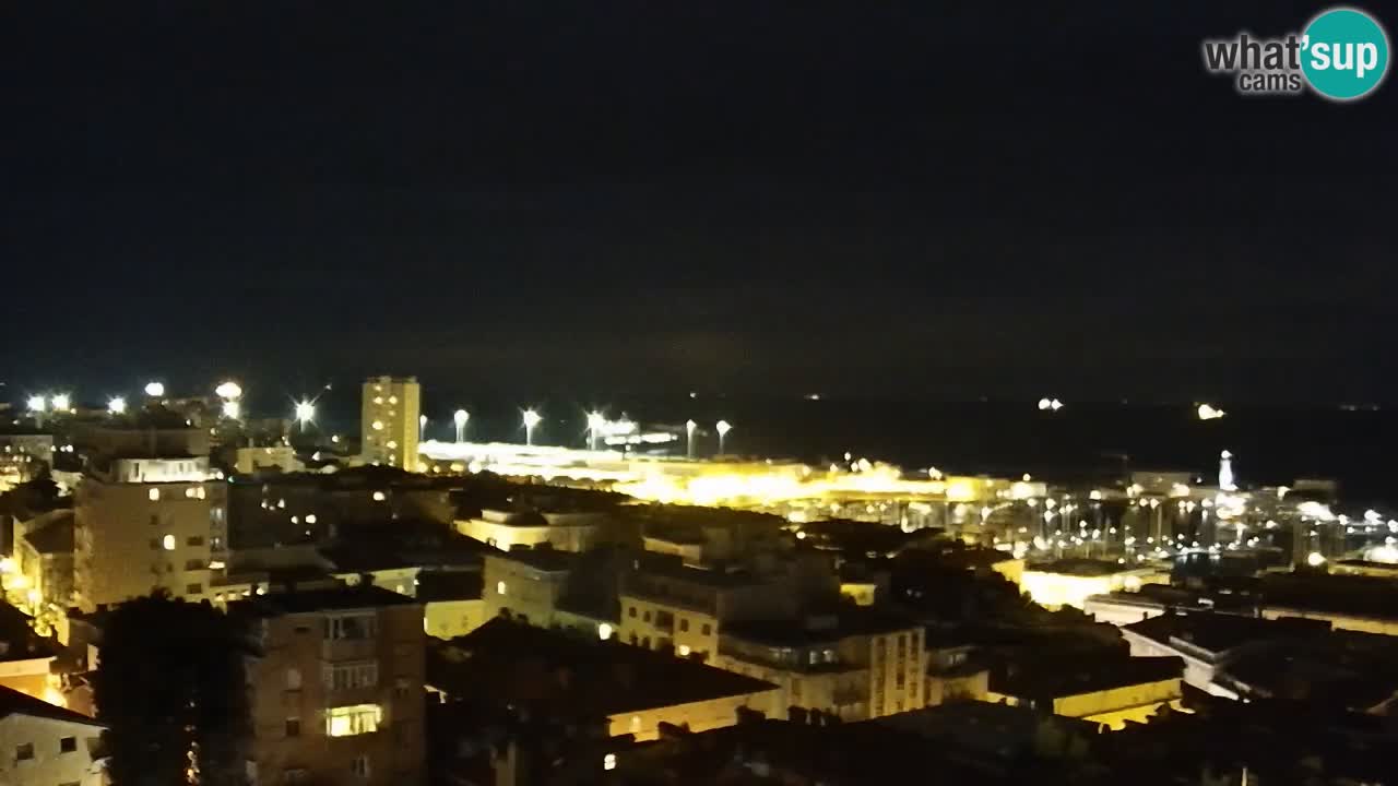 Webcam Trieste – View from sanctuary Monte Grisa