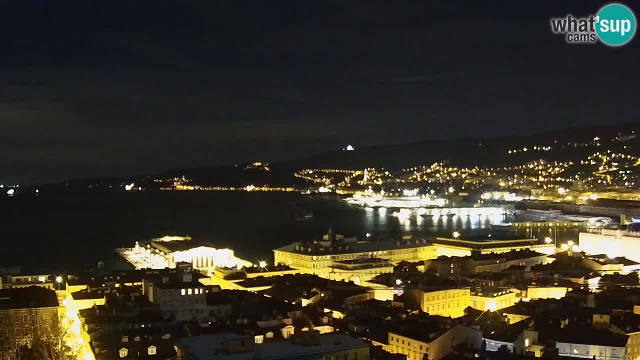 Webcam Trieste – View from sanctuary Monte Grisa