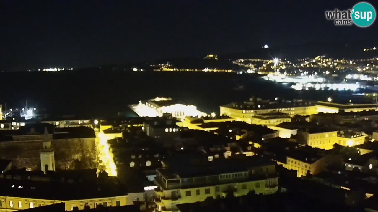 Webcam Trieste –  Vista desde el santuario Monte Grisa