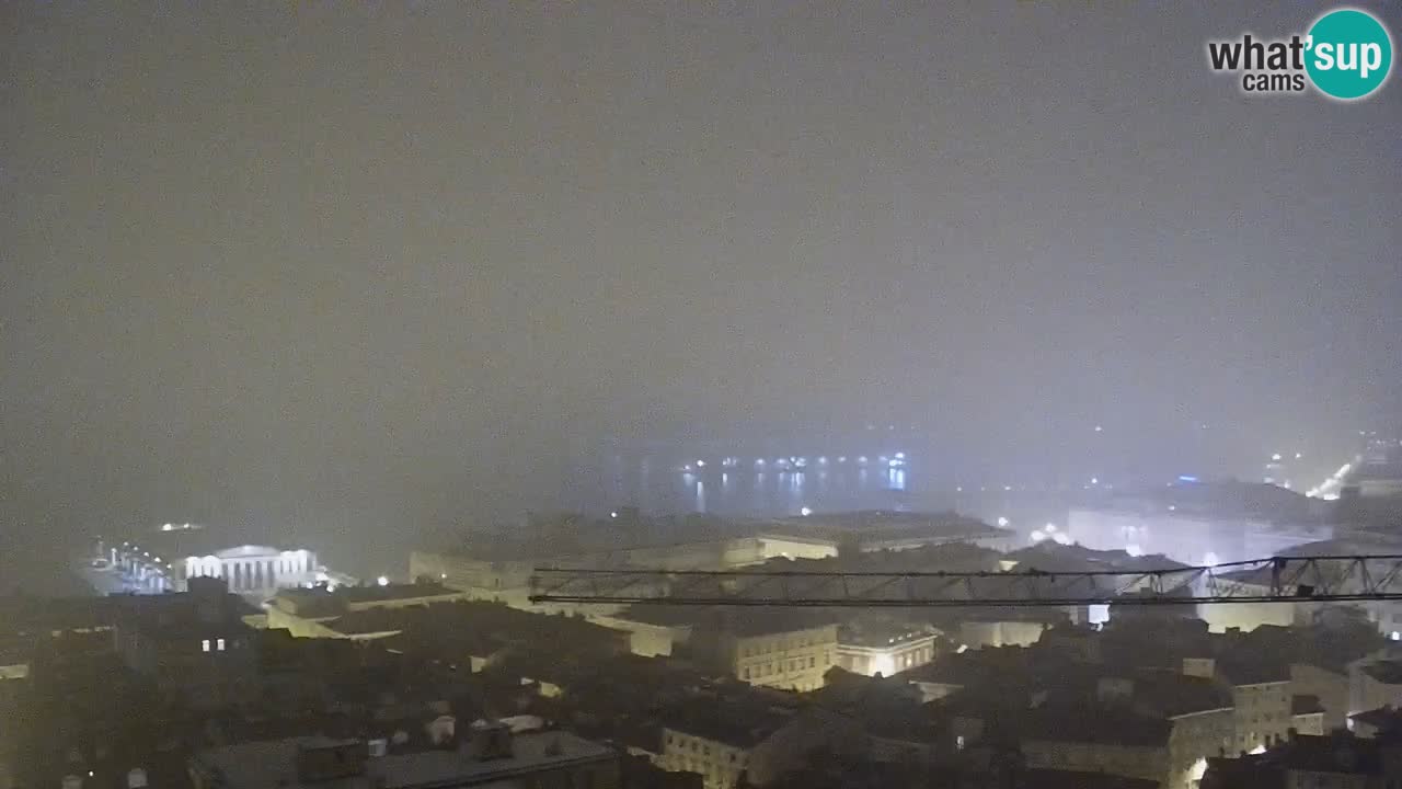 Webcam en vivo Trieste, ciudad, golfo, puerto y castillo de Miramare