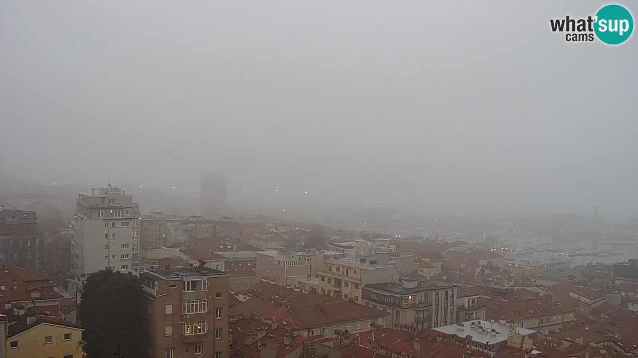 Live webcam Trieste – Panorama of the city, the Gulf, the maritime station and the Miramare castle