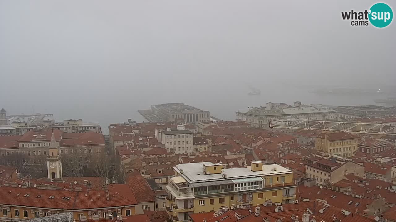 Live webcam Trieste – Panorama della città, del Golfo, stazione marittima e del castello di Miramare