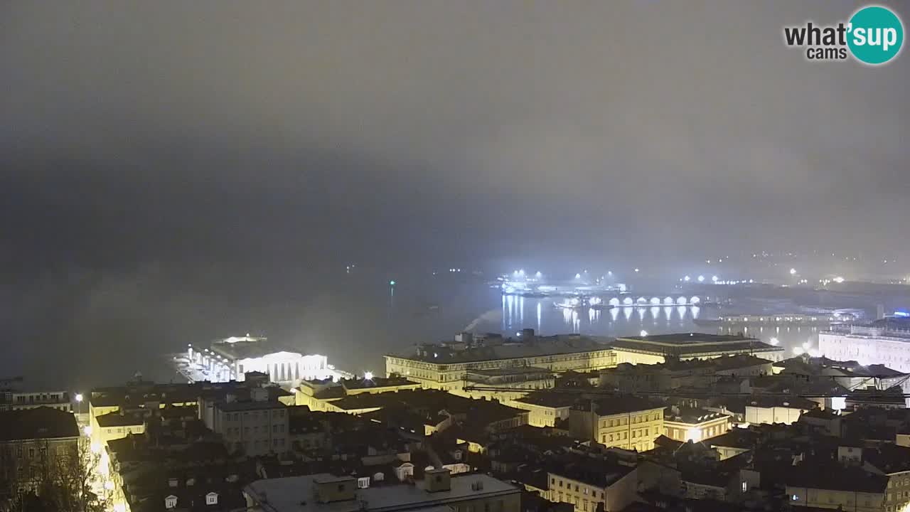 Webcam Trieste – View from sanctuary Monte Grisa