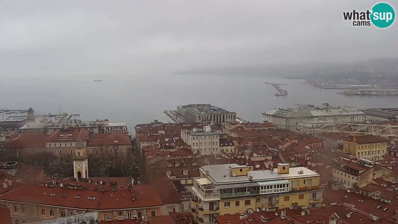 Live-Webcam Triest – Panorama der Stadt, des Golfs, der Seestation und des Schlosses Miramare