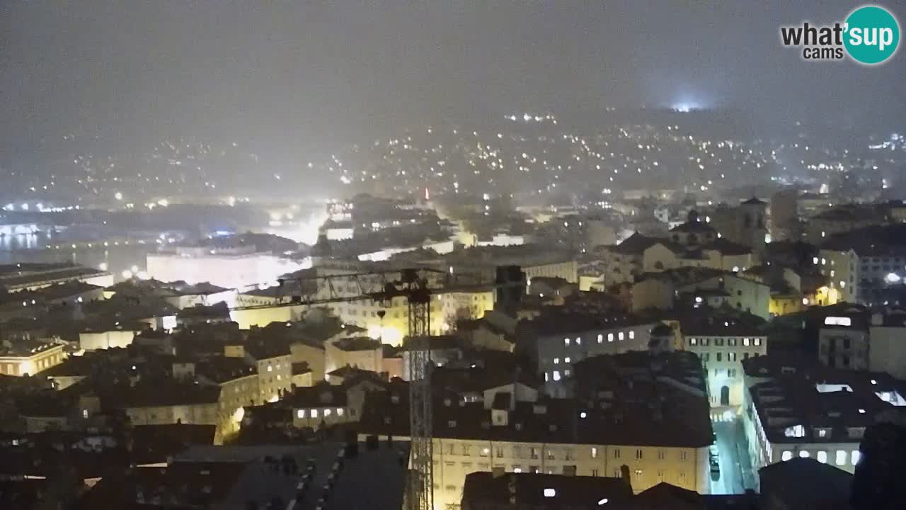 Live webcam Trieste – Panorama of the city, the Gulf, the maritime station and the Miramare castle