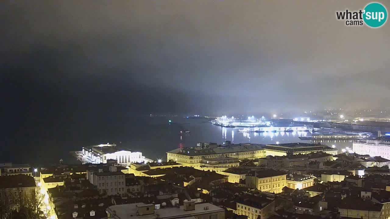 Live webcam Trieste – Panorama della città, del Golfo, stazione marittima e del castello di Miramare