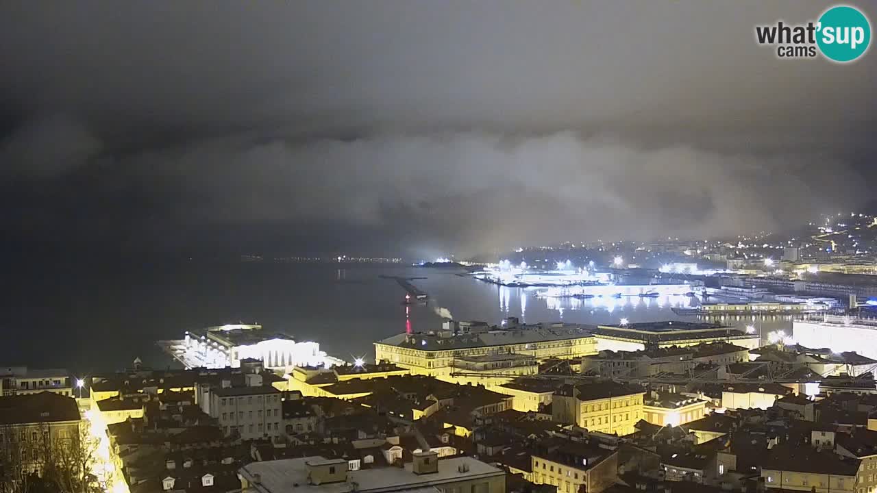 Live webcam Trieste – Panorama della città, del Golfo, stazione marittima e del castello di Miramare