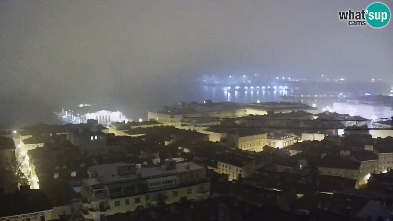 Live webcam Trieste – Panorama della città, del Golfo, stazione marittima e del castello di Miramare