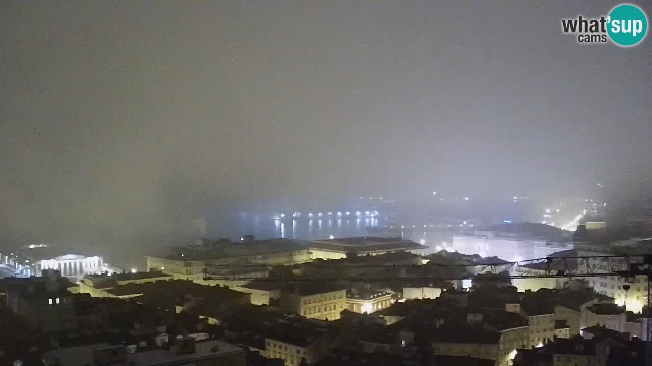 Live webcam Trieste – Panorama of the city, the Gulf, the maritime station and the Miramare castle