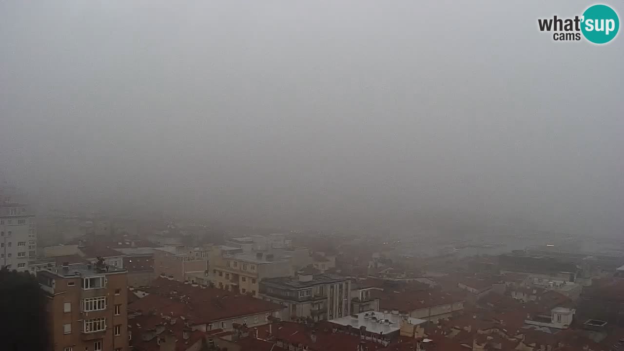 Webcam Trieste – View from sanctuary Monte Grisa