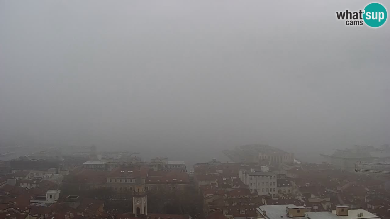 Webcam Trieste – View from sanctuary Monte Grisa