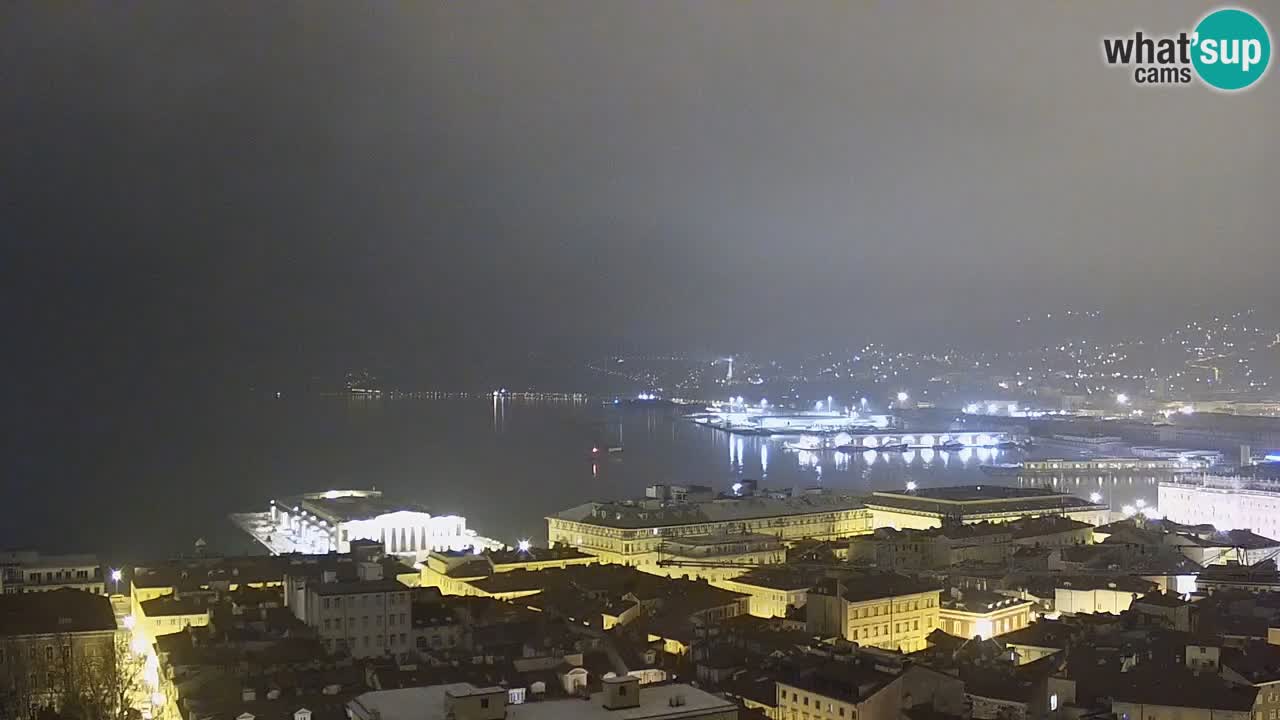 Webcam Trieste – View from sanctuary Monte Grisa