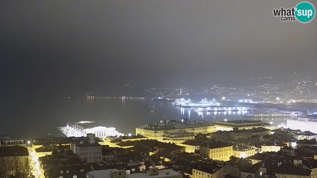 Live webcam Trieste – Panorama della città, del Golfo, stazione marittima e del castello di Miramare